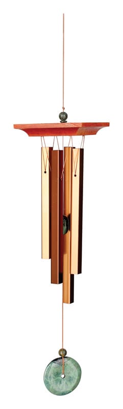 Woodstock Chimes WTBR Bronze Aluminum/Wood 21 in. Turquoise Wind Chime