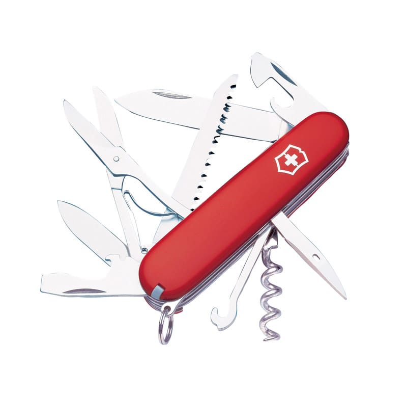 Victorinox 1.3713.B1 Huntsman Red 420 HC Stainless Steel 3-4 in. Multi-Function Knife