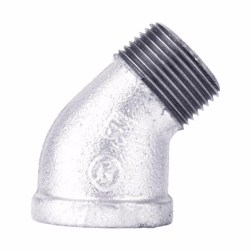 STZ Industries 311SE45-34 3/4 in. FIP each X 3/4 in. D MIP Galvanized Malleable Iron 45 degree Street Elbow