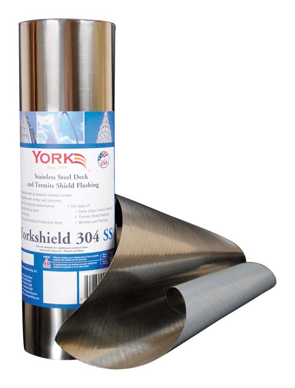 York YS3041220 304 12 in. W X 240 in. L Stainless Steel Flashing Silver