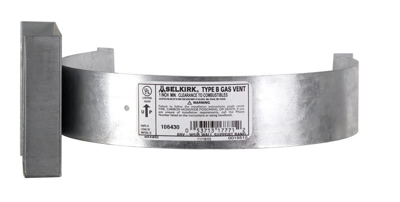 Selkirk 106430 6 in. Aluminum/Steel Wall Support/Band Assembly
