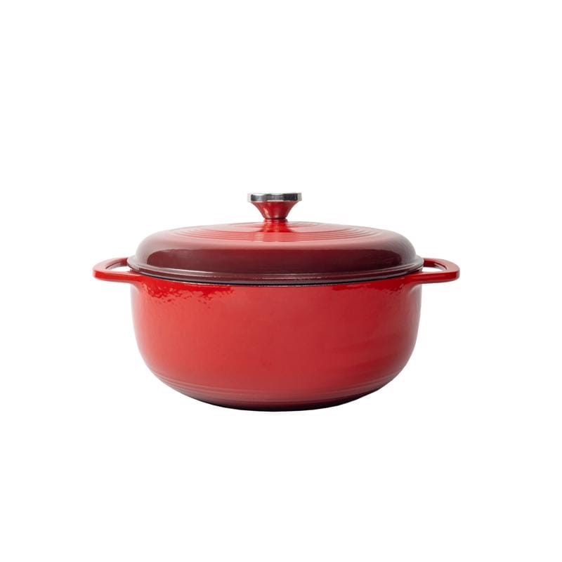 Lodge EC6D43 Cast Iron Dutch Oven 10.5 in. 6 qt Red