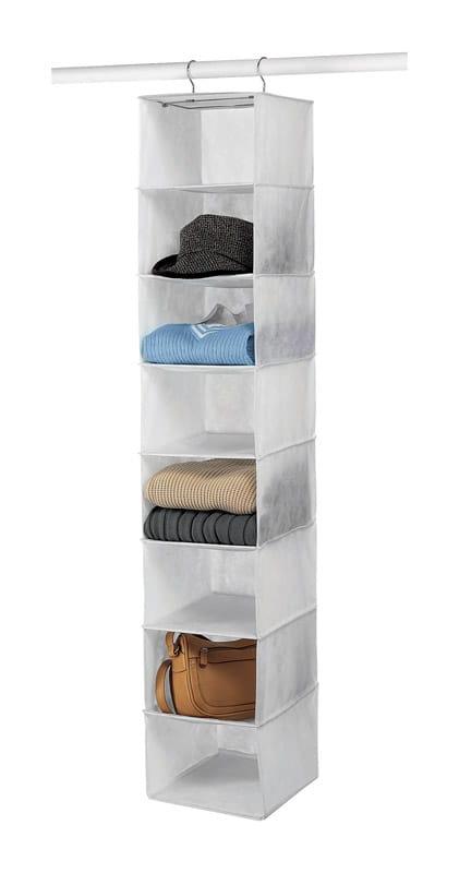 Whitmor 6044-285 52 in. H X 10 in. W X 10-1/2 in. L Vinyl Hanging Vertical Closet Organizer
