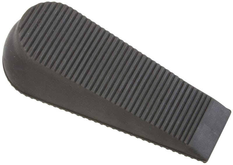National Hardware N237-891 6 in. W Rubber Gray Wedge Door Stop Mounts to floor .75 in.