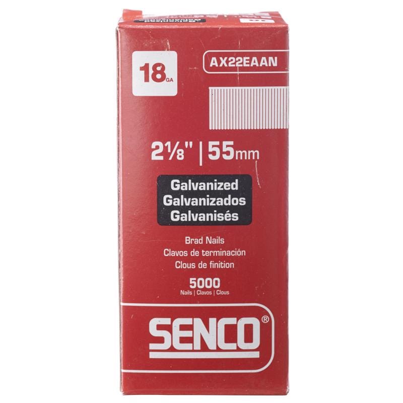Senco AX22EAAN 18 Ga. X 2-1/8 in. L Galvanized Steel Brad Nails 5000 pk