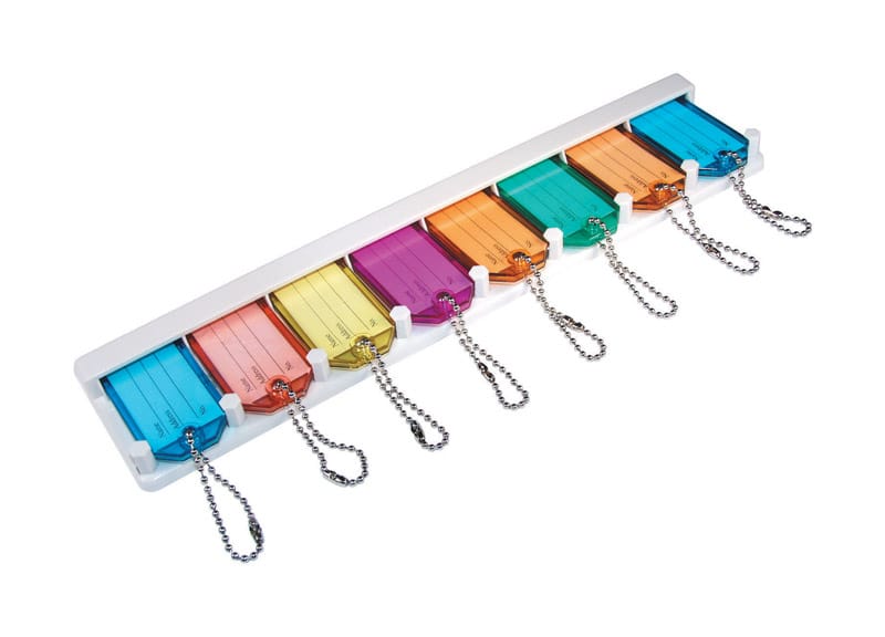 Hillman 710930 Metal/Plastic Assorted Labeling/ID Key Holder