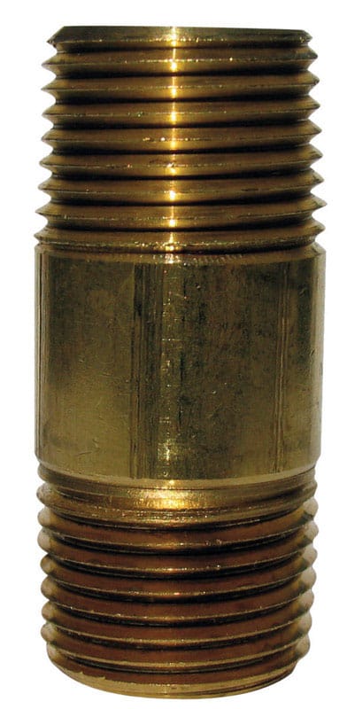 Anderson Metals 38300-2040 1-1/4 in. MPT in. Red Brass Nipple 4 in. L