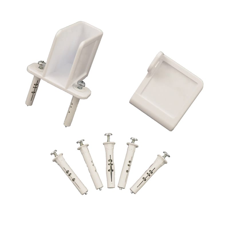 Organized Living 1464-6621-11 Plastic Sidewall Brackets with Trilock Anchors