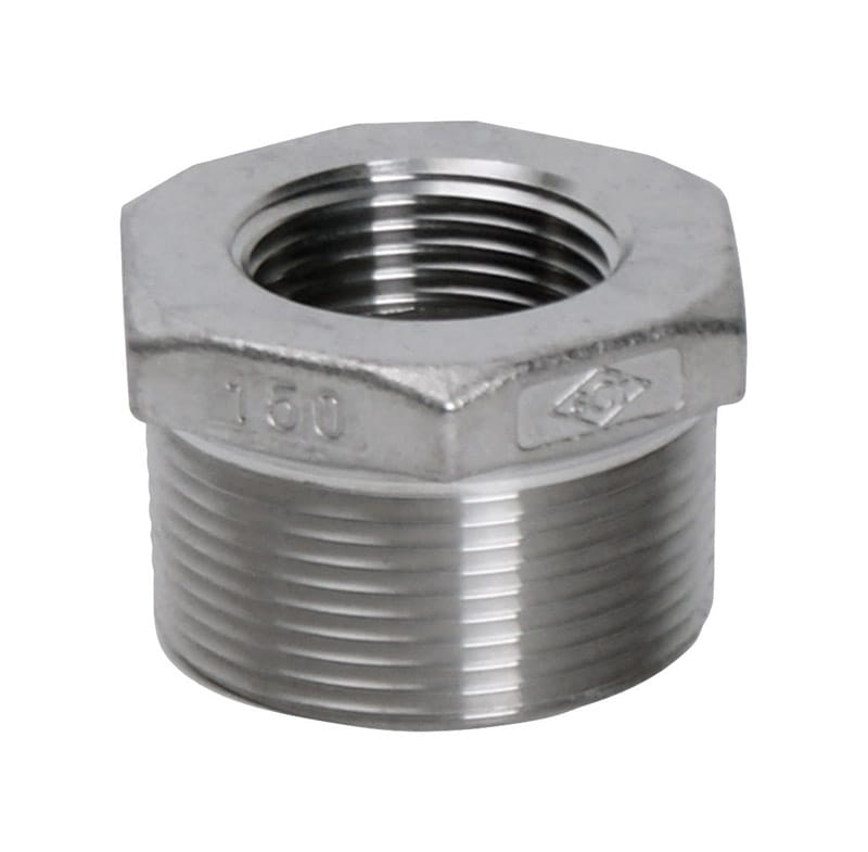 Smith-Cooper 4638101080 1 in. MPT X 3/4 in. D FPT Stainless Steel Hex Bushing