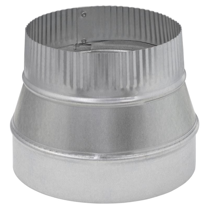 Imperial GV1352 8 in. D X 7 in. D Galvanized Steel Furnace Pipe Reducer