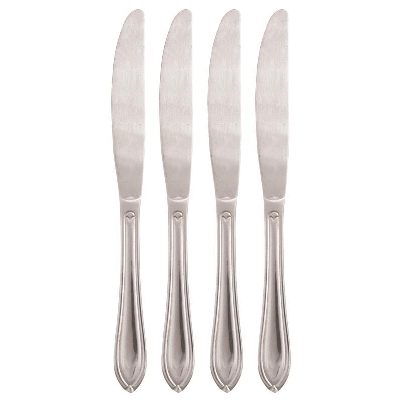 Cambridge 146A04DKWB Ginger Silver Stainless Steel Casual Dinner Knife Set 4 pc