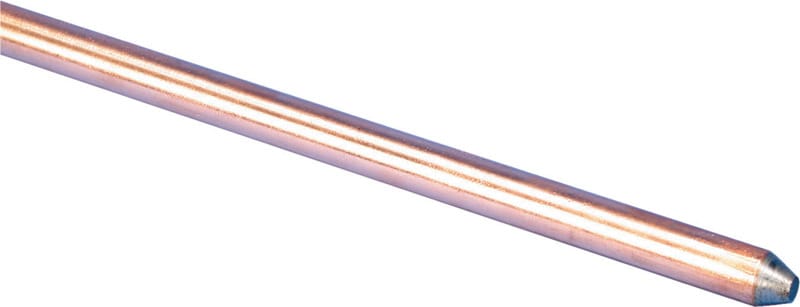 Erico 611380UPC 1/2 in. Copper-Bonded Steel Ground Rod 1 pk