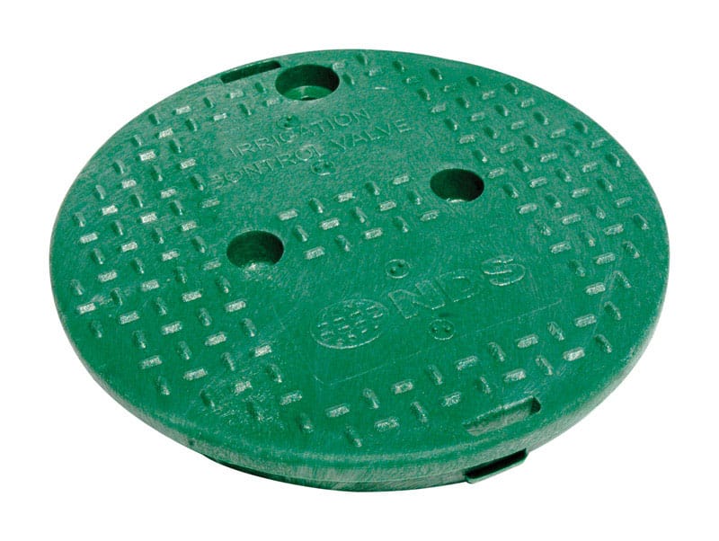 NDS 111C 9.5 in. W X 9.5 in. D X 1-3/8 in. H Round Valve Box Cover Green
