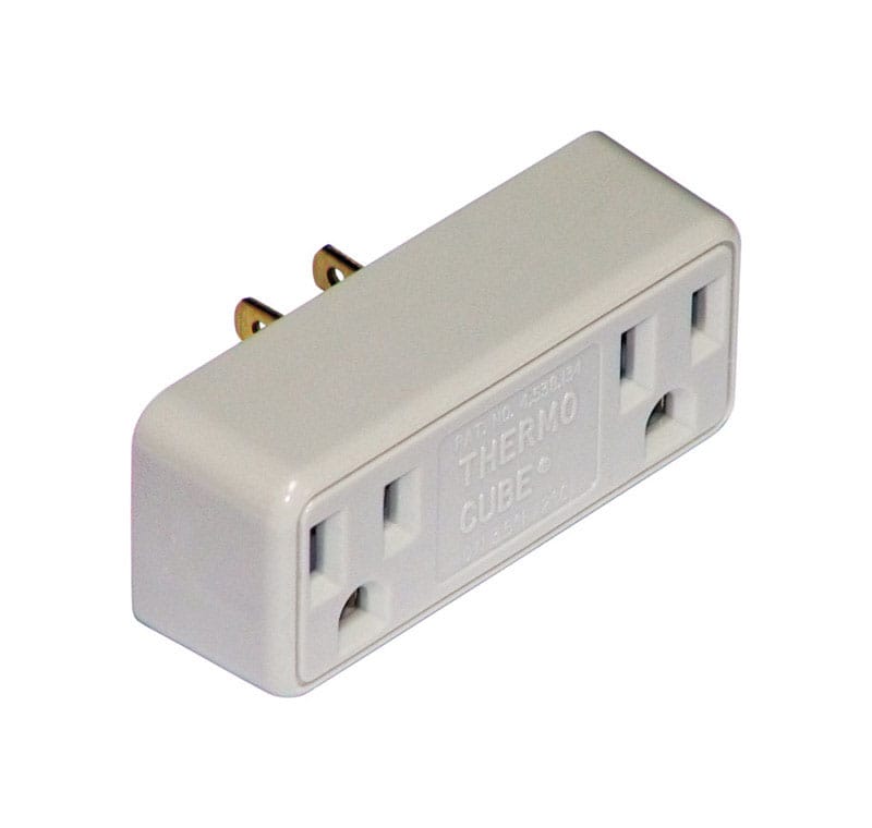Thermocube TC-2 Non-Polarized 2 outlets Thermostatically Controlled Outlet 1 pk