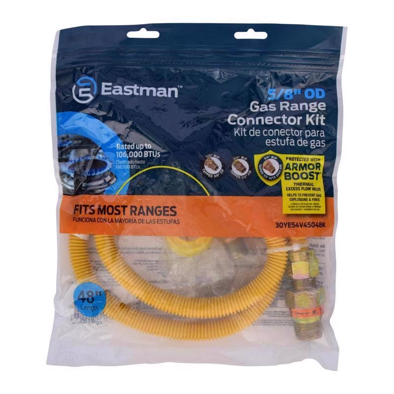 Eastman 30YE54V45048K 1/2 in. FIP X 5/8 in. D MIP 48 in. Stainless Steel Installation Kit