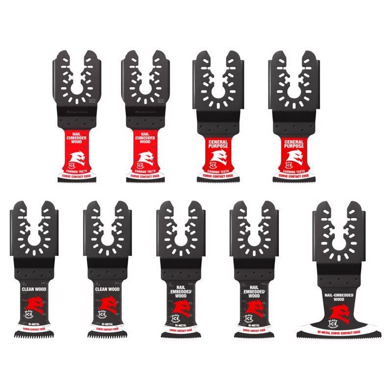 Diablo DOU9S Bi-Metal/Carbide Tipped Oscillating Blade Set General Purpose Cuts 9 pc