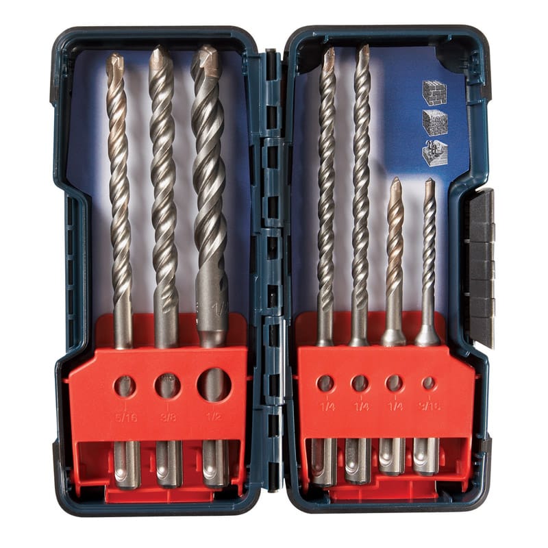 Bosch HCK001 Bulldog Assorted Steel SDS-plus Drill Bit Set SDS-Plus Shank 7 pc