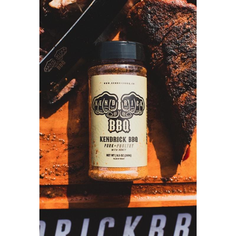 Kendrick BBQ BK002R Pork and Poultry with Honey Bar-B-Q Rub/Seasoning 9.5 oz