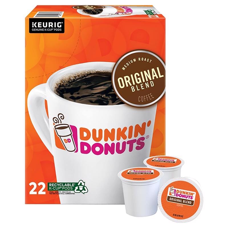 Keurig 5000380509 Dunkin' Donuts Original Blend Coffee K-Cups 22 pk