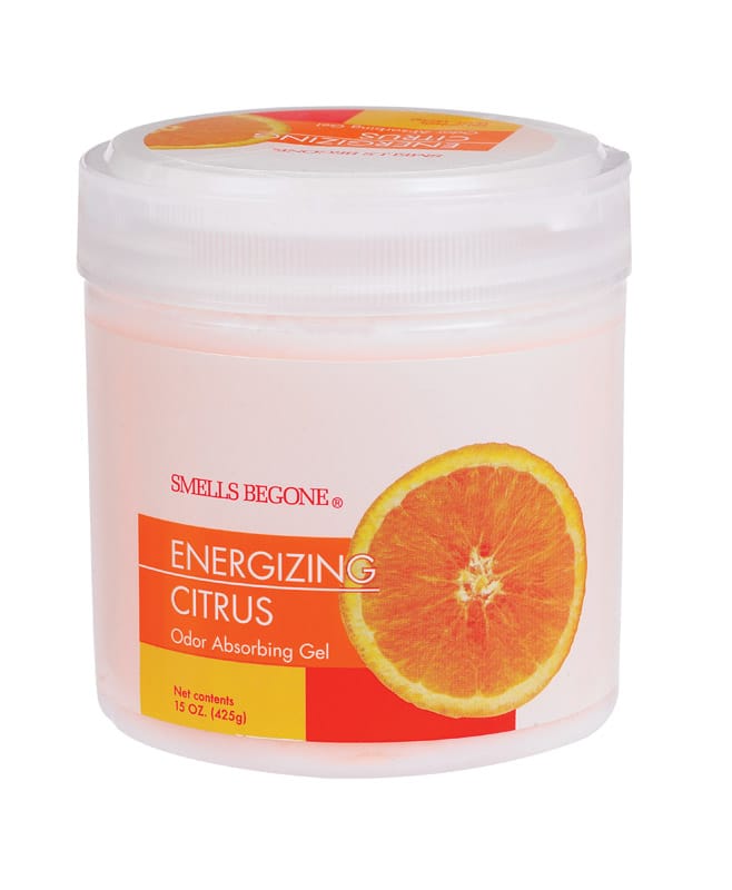 Smells Begone 50316 Citrus Scent Odor Absorber 15 oz Gel