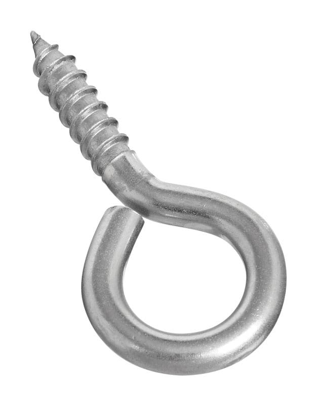 National Hardware N220-467 0.22 in. D X 2-3/16 in. L Polished Stainless Steel Screw Eye 75 lb. cap. 1 pk