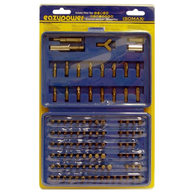 Eazypower 81962 Hex Assorted Screwdriver Bit Set Steel 100 pc