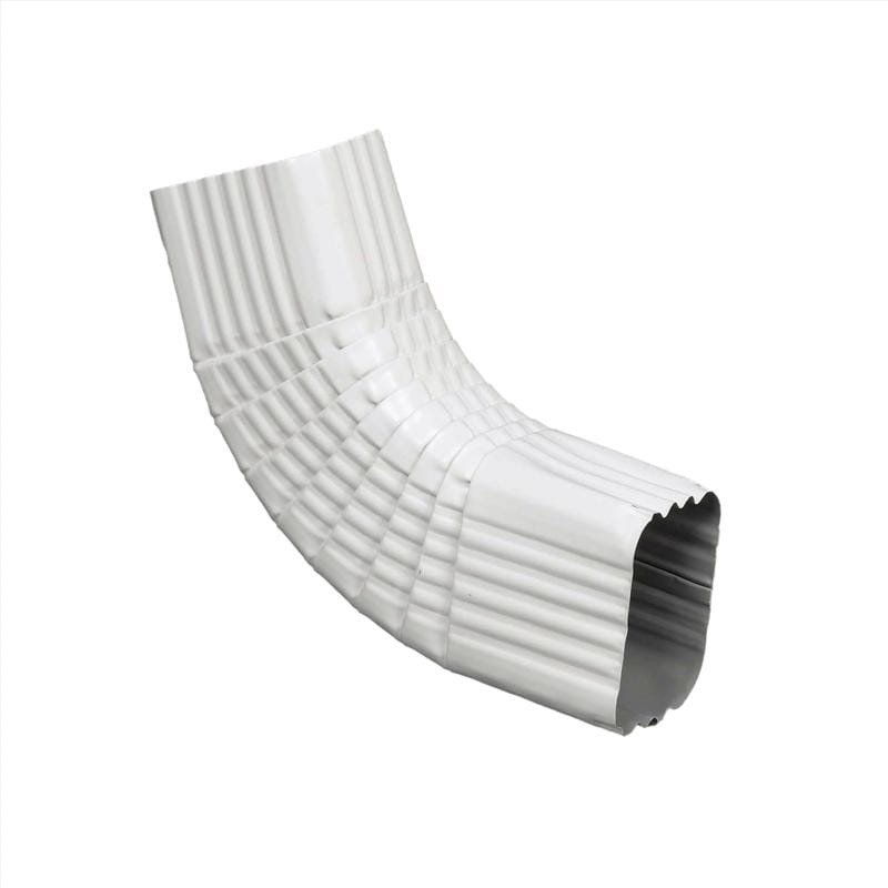 Amerimax 27065HP 2 in. H X 3 in. W X 17 in. L White Aluminum B Gutter Elbow