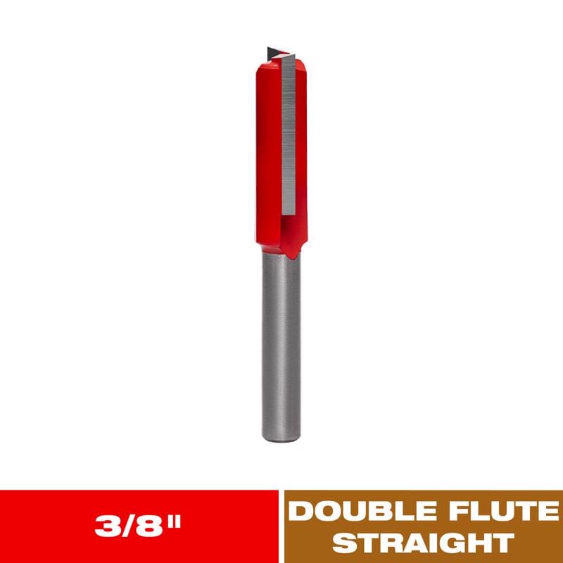 Diablo DR04124 3/8 in. D X 2-1/2 in. L Carbide Double Flute Straight Router Bit