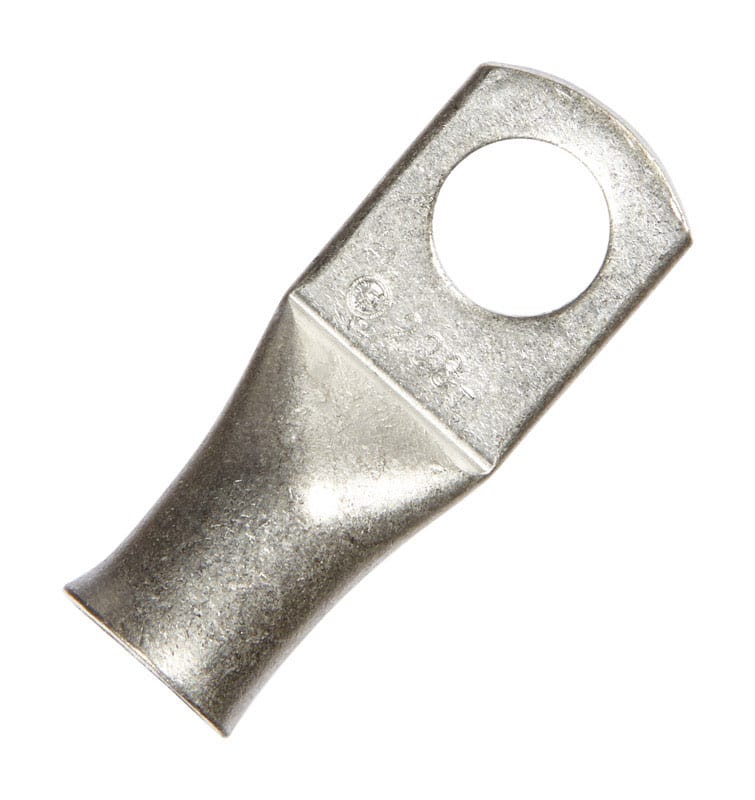Jandorf 60767 2 Ga. Uninsulated Wire Electrical Lug Silver 1 pk