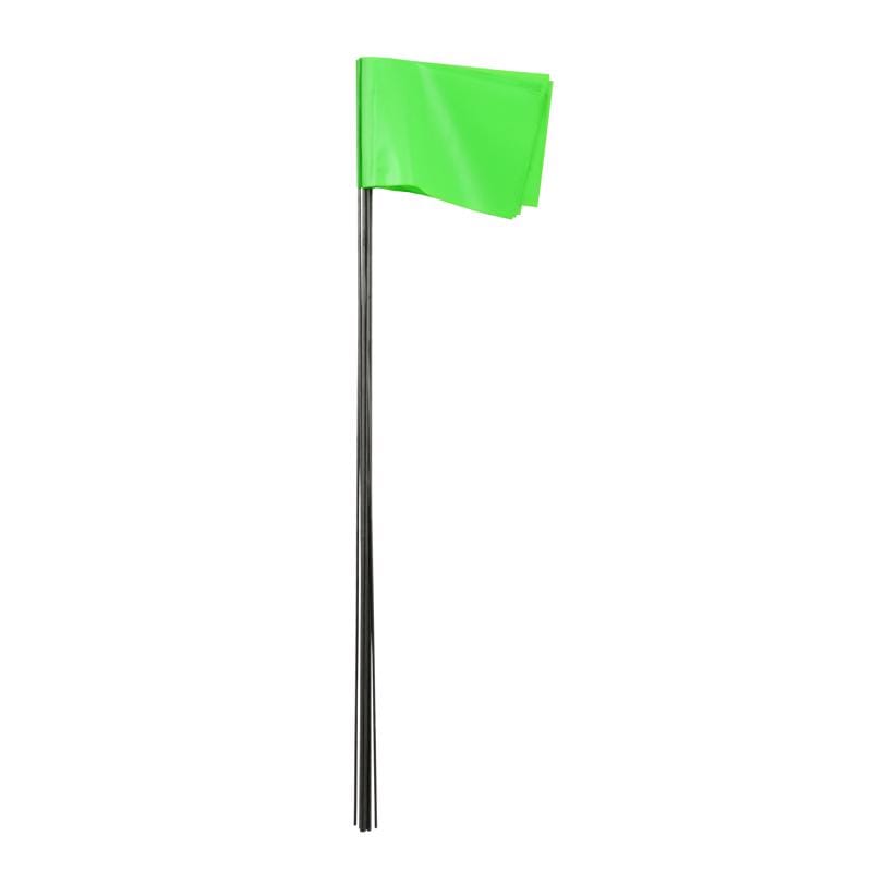 C.H. Hanson 15122 15 in. Fluorescent Lime Stake Flags PVC 1 pk