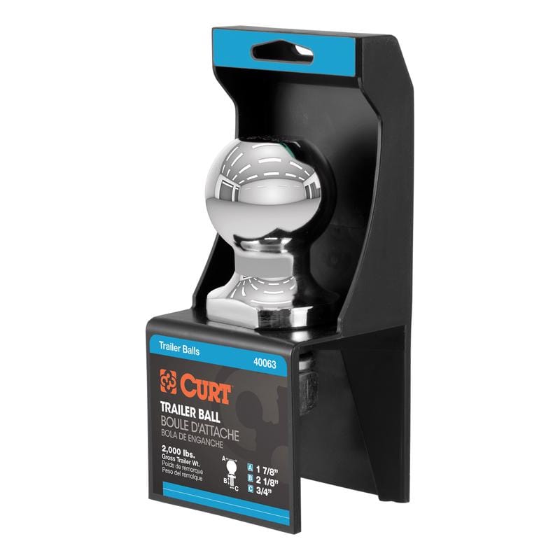 Curt 40063 2000 lb. cap. 1.7/8 in. Hitch Ball