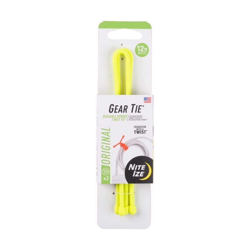 Nite Ize GT12-33-2R3 Gear Tie 12 in. L Yellow Twist Ties 2 pk