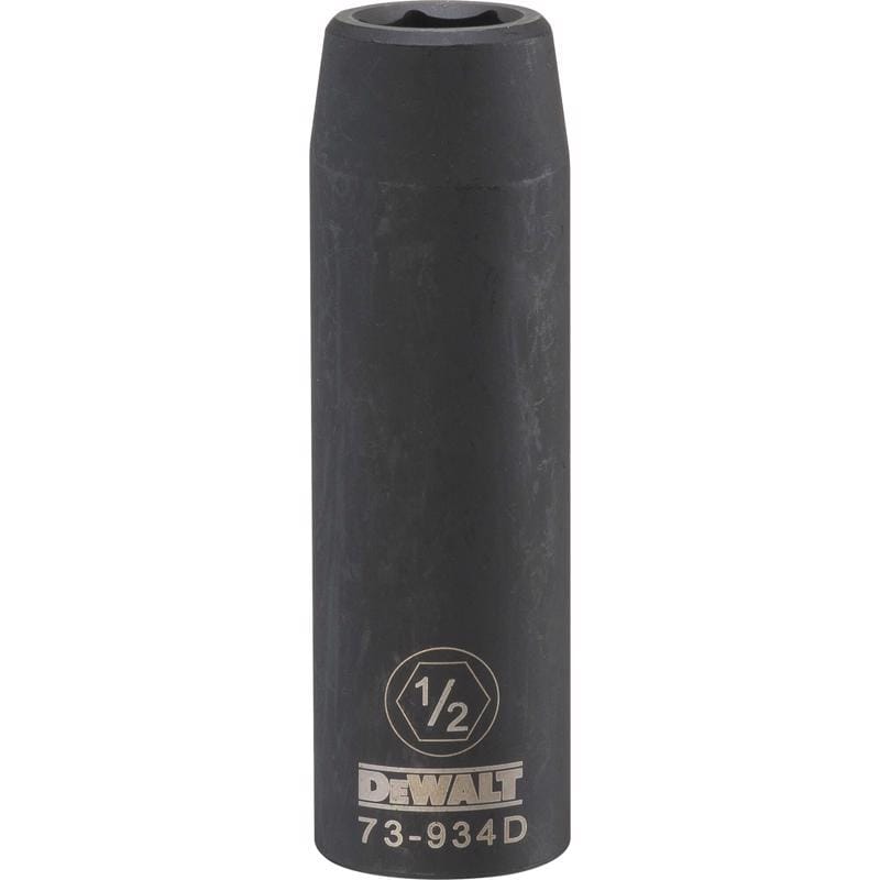 Dewalt DWMT73934OSP 1/2 in. X 1/2 in. drive SAE 6 Point Deep Impact Socket 1 pc