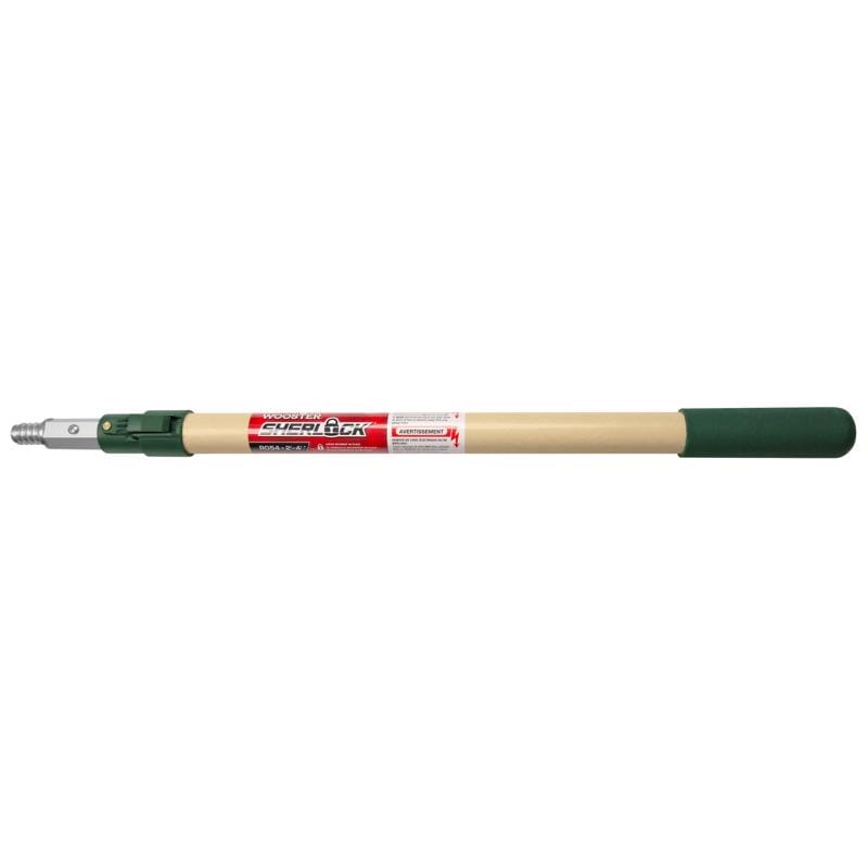 Wooster R054 Sherlock Telescoping 4 ft. L X 1.5 in. D Aluminum/Fiberglass Extension Pole Beige/Green