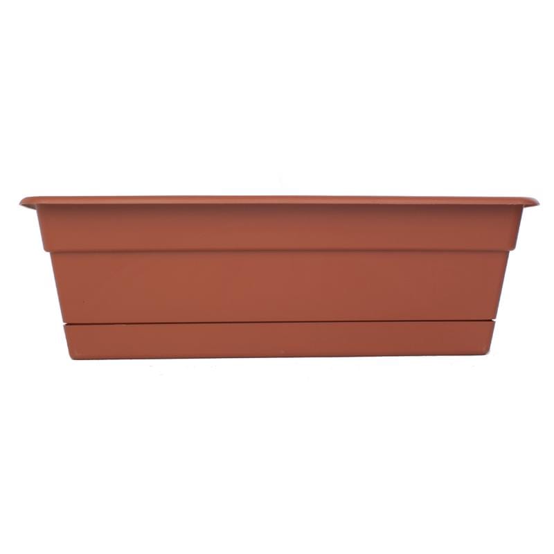 Bloem DCBT18-46 Dura Cotta 5.75 in. H X 18 in. W X 7.5 in. D Plastic Window Box Terracotta