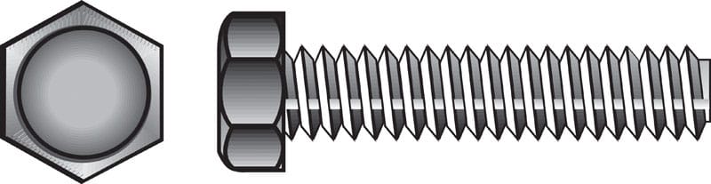 Hillman 221037 1/2 in. D X 3 in. L Zinc Plated Steel Hex Tap Bolt 50 pk