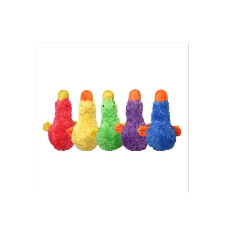 Multipet 37701-12 Duckworth Webster For Dog Assorted Plush Duck Dog Toy Medium 1 pk