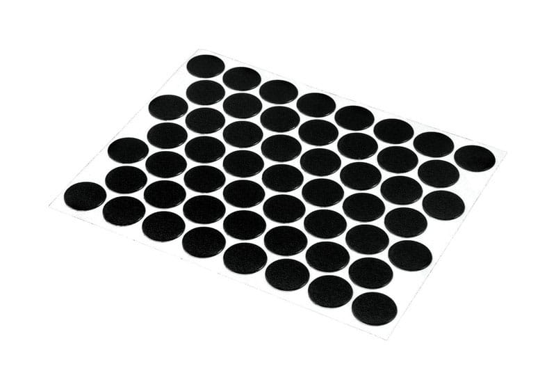 Prime-Line KD 16082 Round Plastic Screw Hole Cover 9/16 in. D X 0.25 in. L 53 pk Black