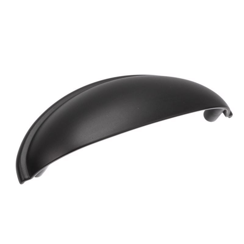 Amerock BP22094FB Transitional Cup Cabinet Cup Pull 3 in. Matte Black Black 1 pk