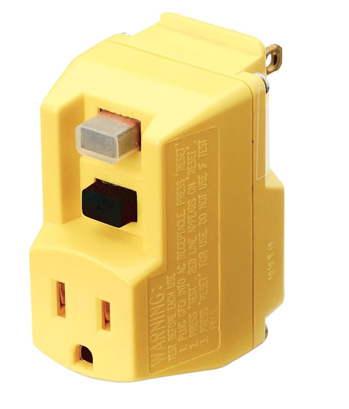 Coleman Cable 14650013-6 TRC Commercial, Light Industrial, Residential PVC GFCI Plug 5-15P 2 Pole 3 Wire