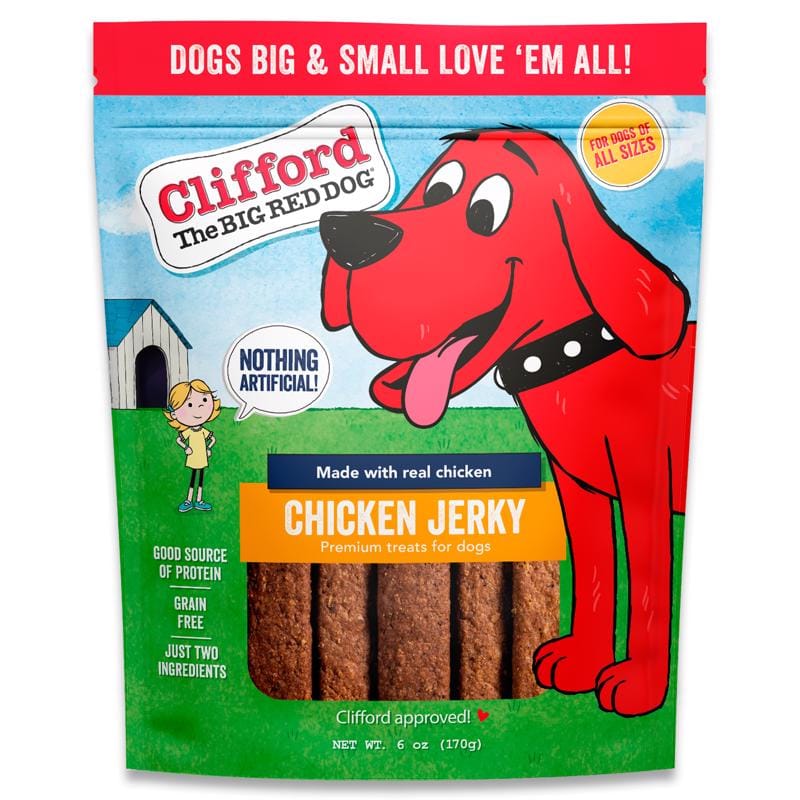 Clifford the Big Red Dog CCJE06 Chewy Chicken Grain Free Jerky Tenders For Dogs 6 oz 1 pk