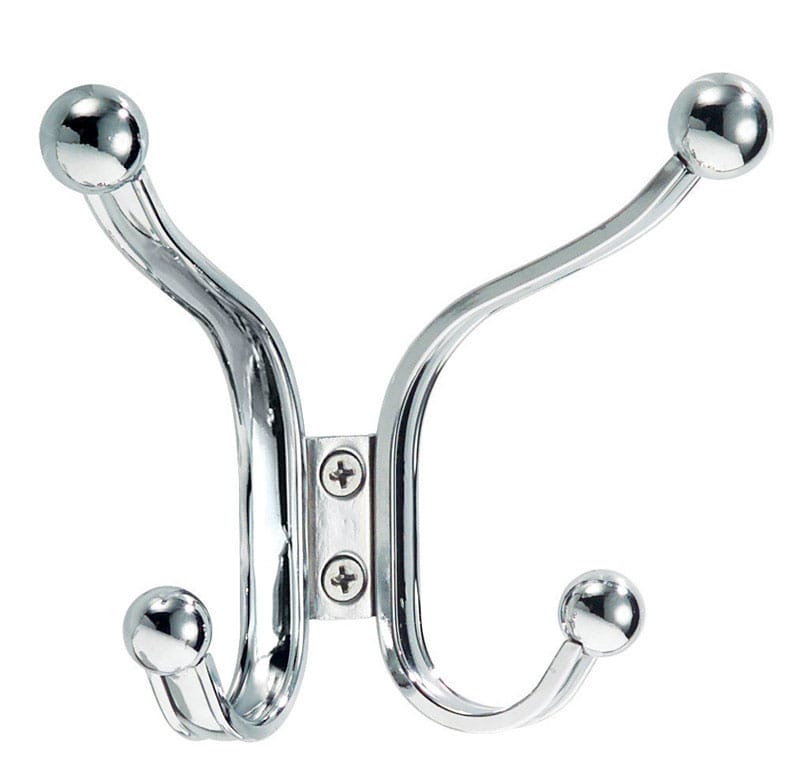 iDesign 53570 5.5 in. L Chrome Silver Steel Small/Medium York Lyra Quad Hook 1 pk