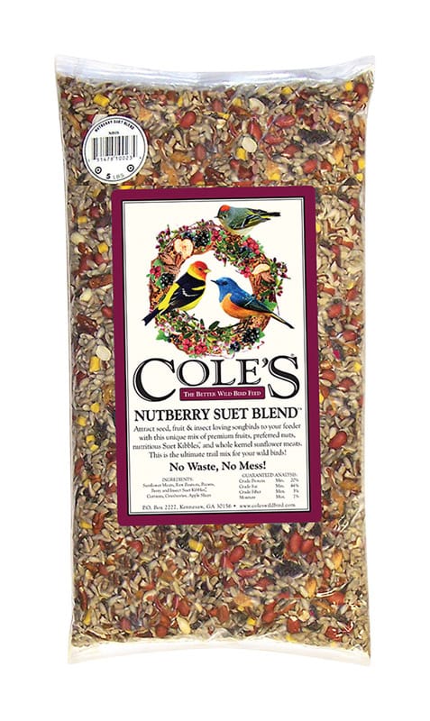 Cole's NB10 Nutberry Suet Blend Wild Bird Food 10 lb