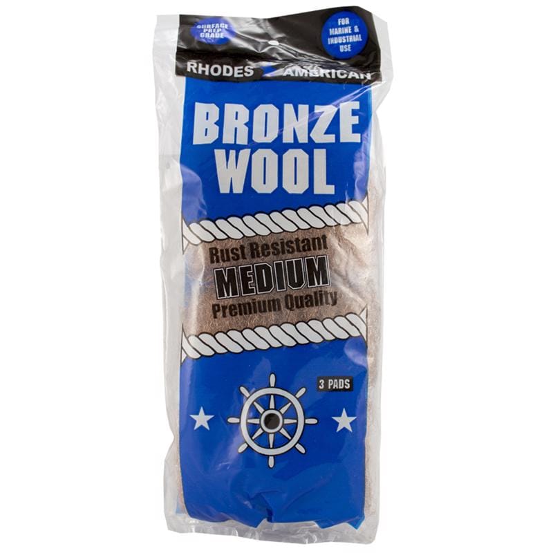 Rhodes American 123101 3 Grade Medium Bronze Wool Pads 3 pk