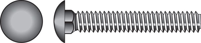 Hillman 812623 1/2 in. X 5 in. L Hot Dipped Galvanized Steel Carriage Bolt 25 pk