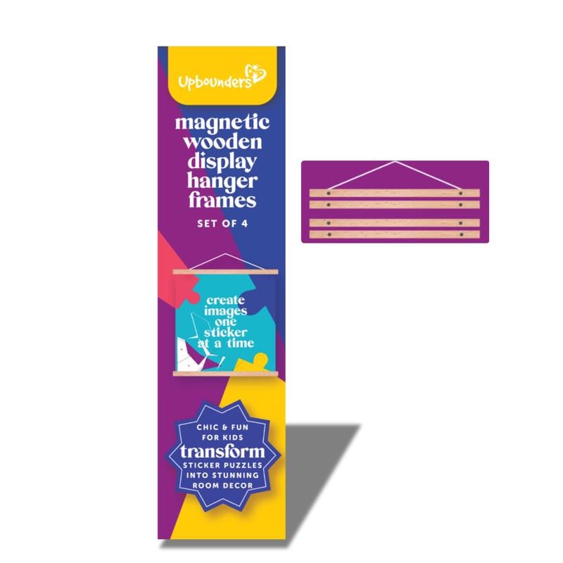 Upbounders MAGNETFRM-4PK Magnetic Wooden Display Hanger Frames