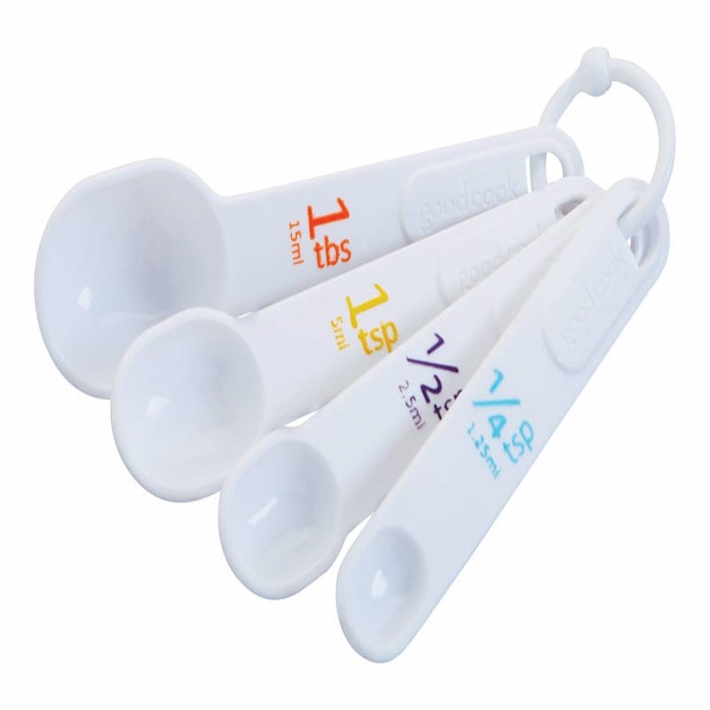 Good Cook 19865 Plastic White Measuring Spoon