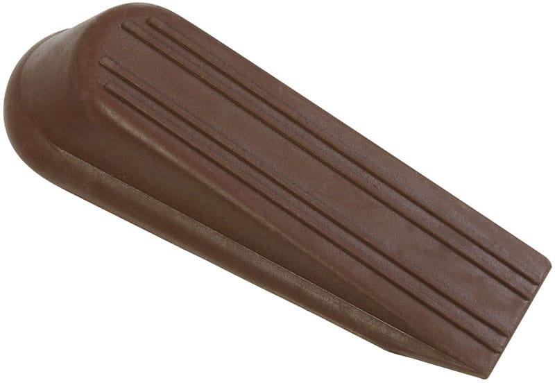 National Hardware N225-987 1.25 in. W X 4 in. L Rubber Brown Wedge Door Stop Mounts to floor 2.5 in.