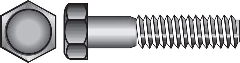 Hillman 0831514 1/4-20 in. D X 1-1/2 in. L Stainless Steel Hex Head Cap Screw 100 pk
