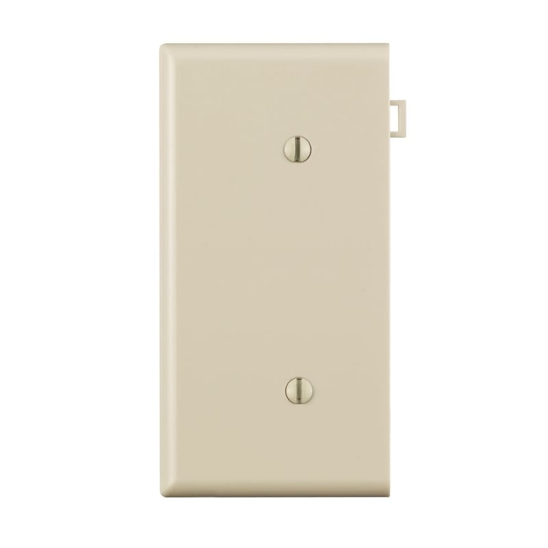 Leviton PSE14-00T Light Almond 1 gang Thermoplastic Nylon Blank Sectional End Wall Plate 1 pk